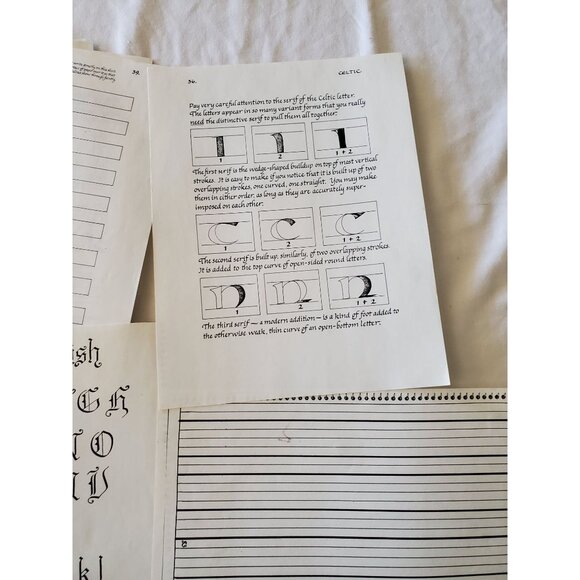 Ken Brown Calligraphy Practice Pad 8.5x11" With Additional Styles On More Sheets - Picture 7 of 7